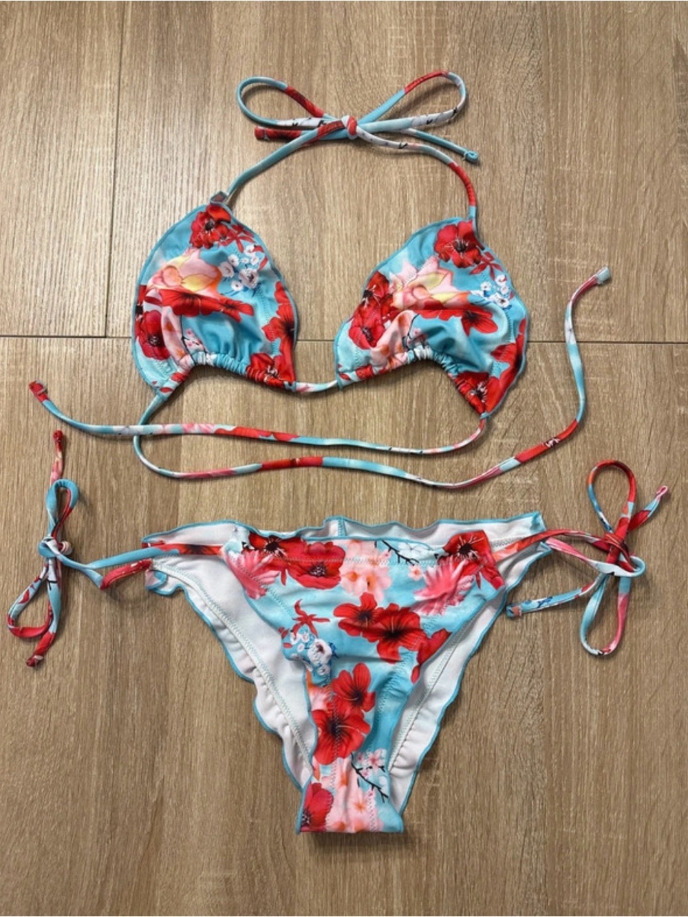 Floral Tie-Side Bikini